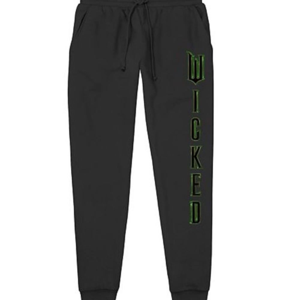 Kohl's Black Joggers with Green 'Wicked' DesignMens Wicked Banded Sweatpants xxl